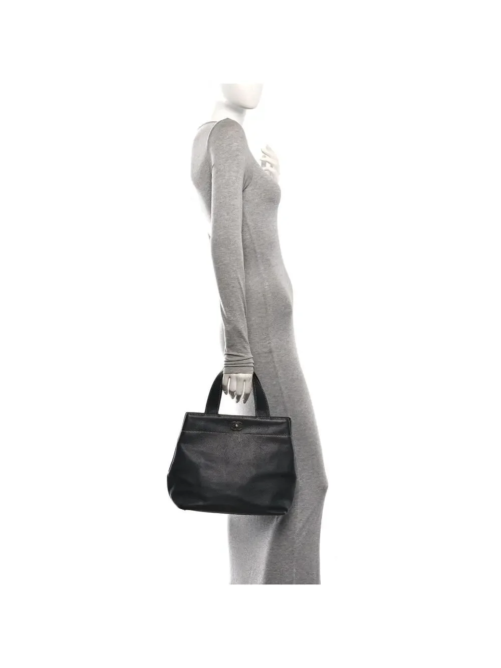 Chanel Caviar Shopping Tote Black #322680C18B